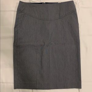 Banana Republic Navy Pinstripe Pencil Skirt